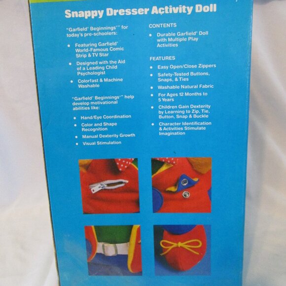 HTF Garfield "Snappy Dresser" Activity Teaching Doll - Picture 6 of 13